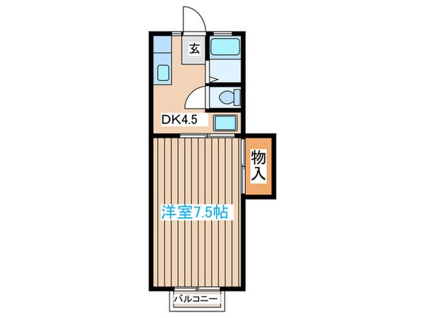 カーサ大内の物件間取画像